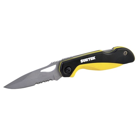 Surtek Folding Knife With BiMaterial Body 120563